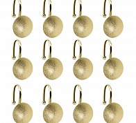 Набор из 12 крючков для шторки Carnation Home Fashions Buttons Gold PHP-BT/64