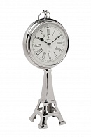 79MAL-5579-18NI Часы настольные "Эйфелева башня" хром d17, H40см