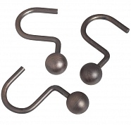 Набор из 12 крючков для шторки Blonder Home Ball Hook Bronze BH-BAL/67