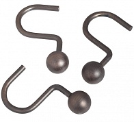 Набор из 12 крючков для шторки Blonder Home Ball Hook Bronze BH-BAL/67