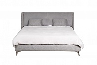 Кровать Michelle 160cм 4 кат, ткань+кожа
