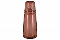 Бутылка для воды 1л со стаканом 0,22 л Natural  Water, розовые