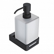 Дозатор для жидкого мыла настенный Boheme Q Black 10957-B