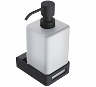 Дозатор для жидкого мыла настенный Boheme Q Black 10957-B