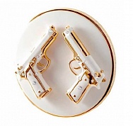 Сувенир Migliore Pistoletto тарелка с пистолетами 26599