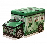 Коробка для игрушек/Коробка для хранения вещей Blonder Home Jeep Green BJP/90