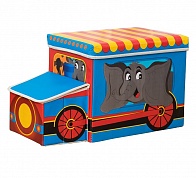 Коробка для игрушек/Коробка для хранения вещей Blonder Home Blue Elefant CAR/88