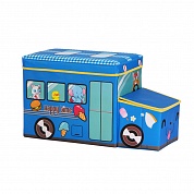 Коробка для игрушек/Коробка для хранения вещей Blonder Home Happy Time Blue BUS/88