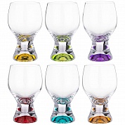 НАБОР БОКАЛОВ ДЛЯ ВИНА/ВОДЫ ИЗ 6 ШТ. "GINA COLORS" 340 МЛ