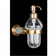 Дозатор для жидкого мыла настенный Boheme Murano Crystal Bronze 10912-CRST-BR
