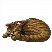 Коврик 84х45 Carnation Home Fashions Sleeping Cat Brown CAT84BRW