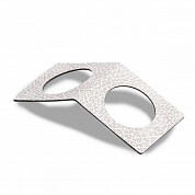 Кольцо для салфеток, набор из 2 шт. Lind Dna Hippo white-grey 98946