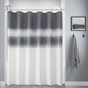 Шторка для ванной 183х213 Carnation Home Fashions Rain Grey RIN213GRY