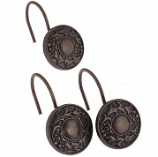 Набор из 12 крючков для шторки Carnation Home Fashions Oil Rubbed Regency Bronze PHP-REG/67