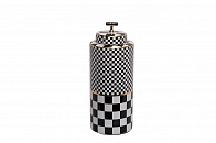 55RD4395L Ваза керамическая с крышкой "Chess" d15*37см
